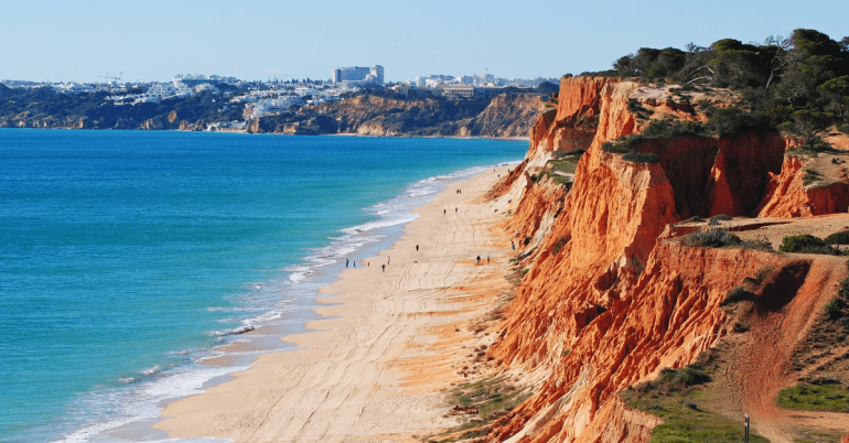  Praia da Falésia, Olhos de Agua, Portugalia