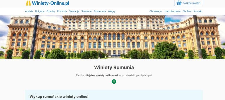 Winieta Rumunia - serwis Winiety-Online.pl