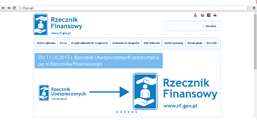 Rzecznik Finansowy strona internetowa