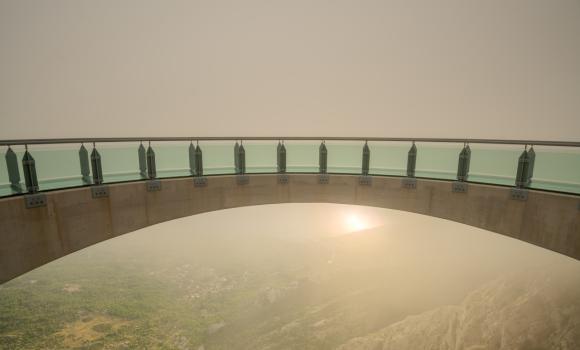 Skywalk Biokovo - szklany taras widokowy w Chorwacji